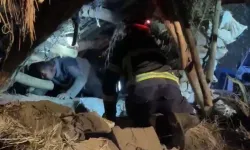 Yüksekova’da Ahır Çöktü