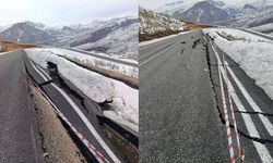 Üzümlü Sınır Kapısı yolunda çökme alarmı: Sürücüler için ciddi risk