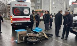 Hakkari’de minibüs ile motosiklet çarpıştı!