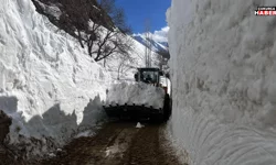 Yüksekova’da karla mücadele bahar ayında da sürüyor