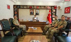Binbaşı Kaplan ve Yüzbaşı Türken'den Kaymakam Cebeci'ye Veda Ziyareti