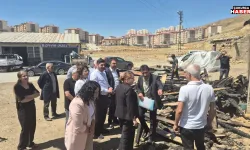 Yangında Zarar Gören İşletmeye Milletvekilleri ve Eş Başkanlardan Ziyaret