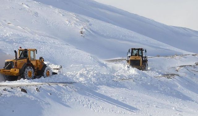 Hakkari'de, 191 yerleşim yerinin yolu kardan kapandı
