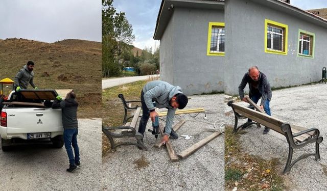 Hakkari belediyesi okul banklarını yeniledi