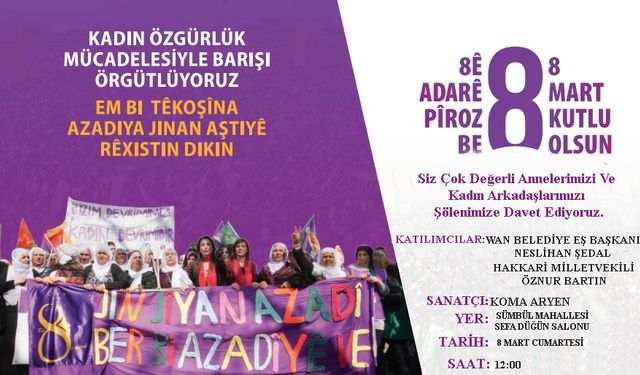 DEM Parti'den 8 Mart Şölenine Davet