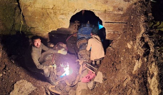 5 günlük su arızası giderildi
