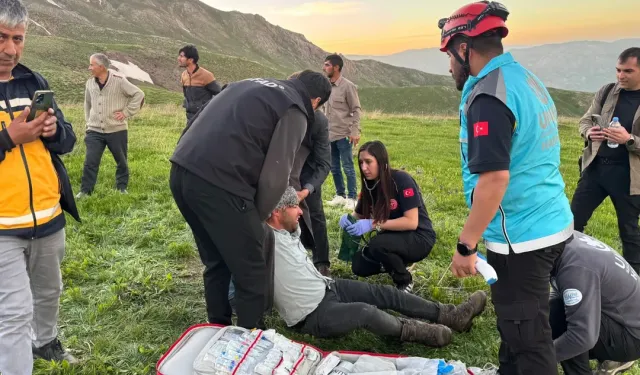 Dağda mahsur kalan vatandaş Kurtarıldı