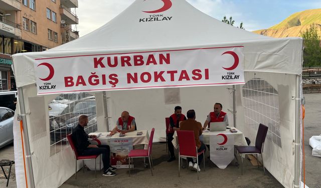 Kızılay Kurban Bağış Noktası Hizmete Açıldı