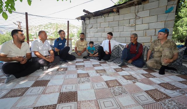 Çukurca Kaymakamı Cebeci'den Gazilere Gazilere vefa ziyareti