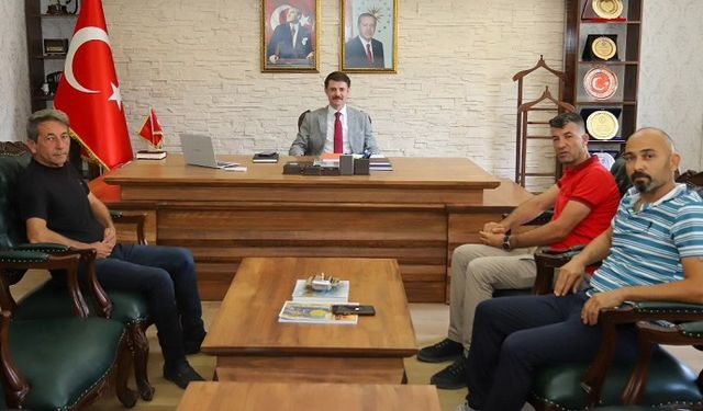 Gazetecilerden Kaymakam Cebeci'ye Hayırlı Olsun Ziyareti