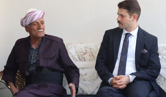 Kaymakam Cebeci gazileri ziyaret etti