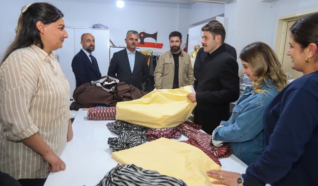 Kaymakam Cebeci ve başkan Demir Aile Destek Eğitim Merkezine ziyaret