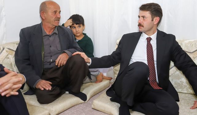 Kaymakam Cebeci gazi ve Şehit Aileleri ziyaret etti