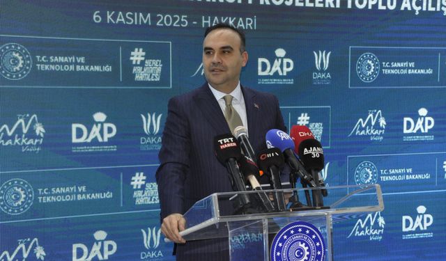 Sanayi ve Teknoloji Bakanı Kacır Hakkari'de konuştu