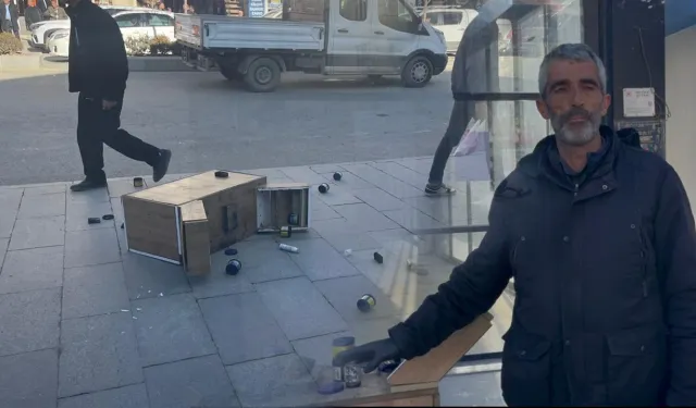 Hakkari’de boyacı ile zabıta arasında gerginlik