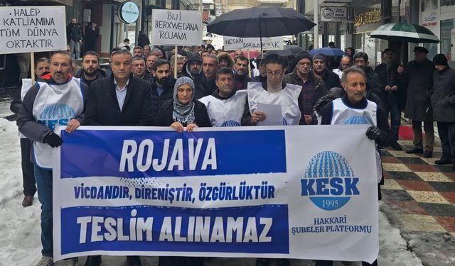 Hakkâri KESK’ten Halep’teki Saldırılara Sert Tepki