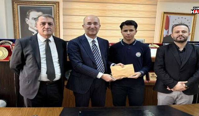 Başkan Büyüksu’dan Türkiye Şampiyonu Öğrenciye Tebrik ve Hediye