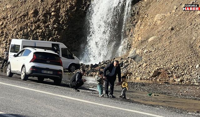 Çukurca’da Bahar Coşkusu: Beyaz Su Şelalesi’ne Yoğun İlgi