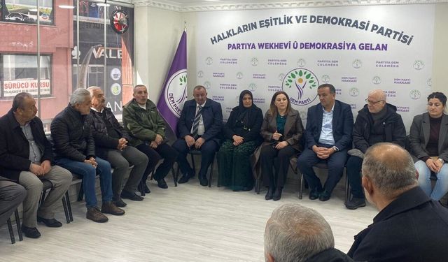 CHP’den DEM Parti Hakkâri İl Örgütü’ne Ziyaret