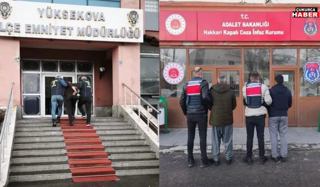 Hakkâri ve ilçelerinde çeşitli suçlardan aranan 9 kişi yakalandı