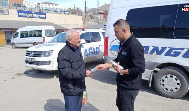 Hakkari’de AFAD’dan Deprem Farkındalık Çalışması