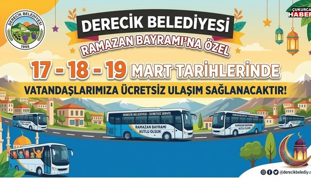 Derecik’te toplu taşıma üç gün ücretsiz