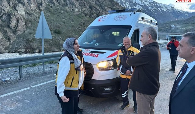 İl Sağlık Müdürü Kara’dan heyelan bölgesindeki ekiplere ziyaret
