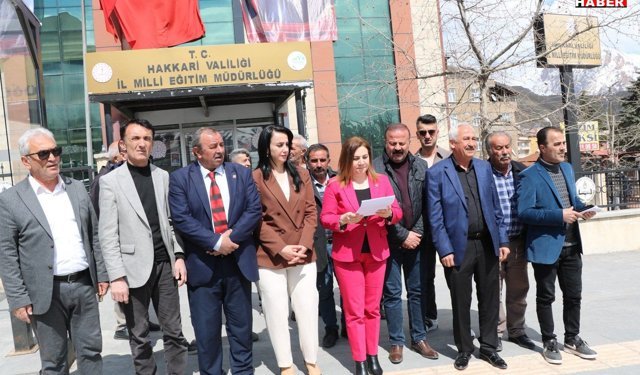 CHP Hakkari İl Başkanı Çakırbeyli’den eğitimde güvenlik vurgusu