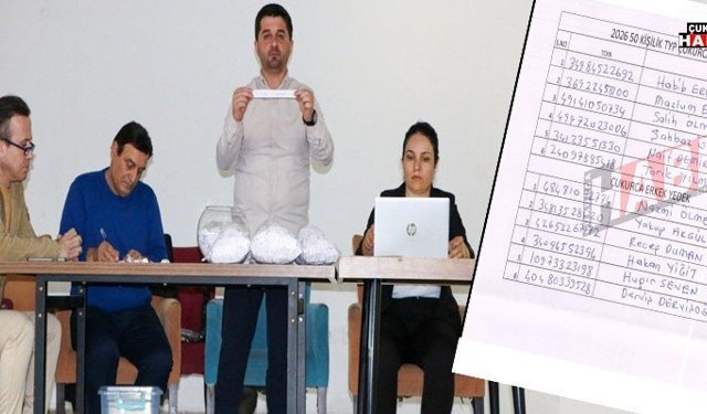 Çukurca’da İŞKUR kura sonuçları açıklandı