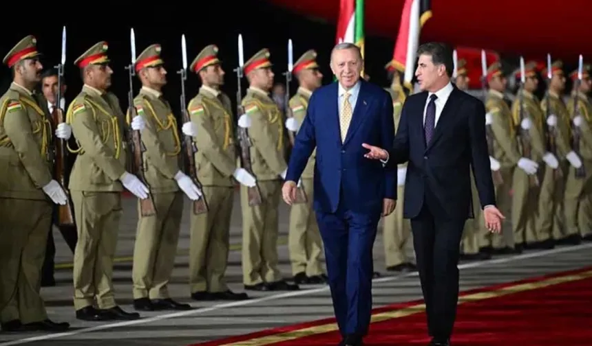 Cumhurbaşkanı Erdoğan, Neçirvan Barzani ve Mesud Barzani'yle görüştü