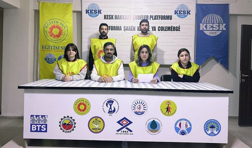 Hakkari Eğitim Sen’den soruşturma tepkisi