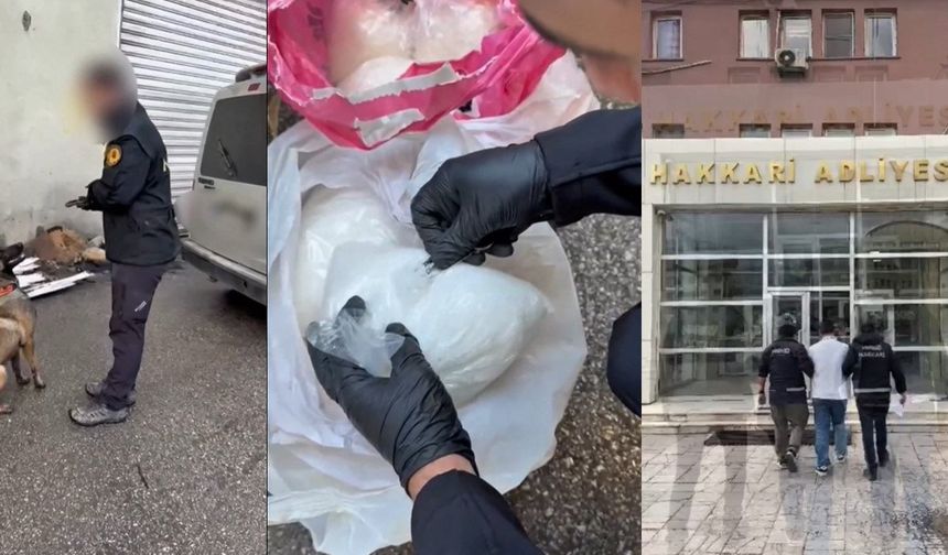 Hakkari'de uyuşturucu operasyonu: 3 tutuklama