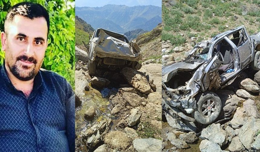 Şemdinli'de Kamyonet Uçuruma Yuvarlandı, 1 ölü