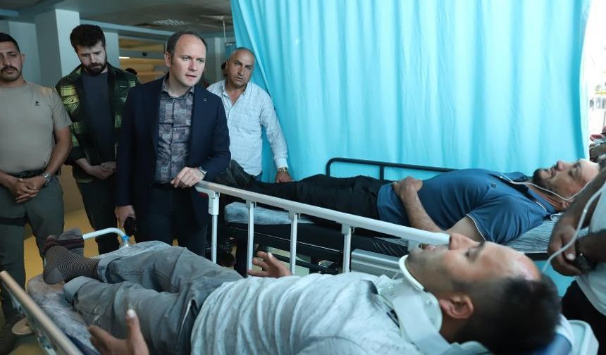 Kaymakam Akpınar’dan Yaralılara Geçmiş Olsun Ziyareti