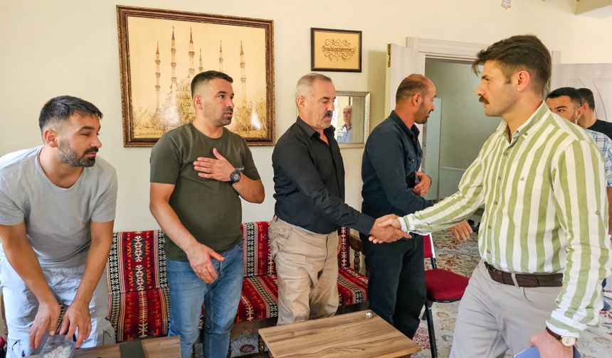Kaymakam Cebeci Erdemir ailesinin taziyesine bulundu