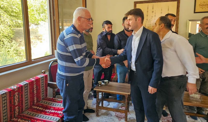 Kaymakam  Cebeci Tunç ailesinin taziyesinde bulundu