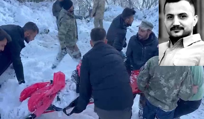 Sınırda kar altında kalan gencin cenazesi bulundu