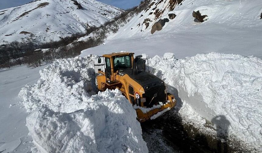 Hakkari’de Kapanan Köy ve Mezra Yolları İçin Çalışmalar Sürüyor