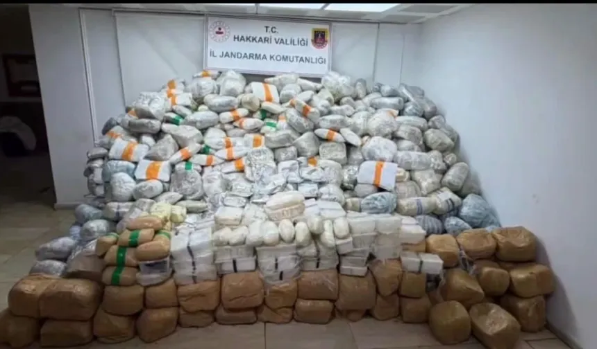 Yüksekova'da Dev Uyuşturucu Operasyonu