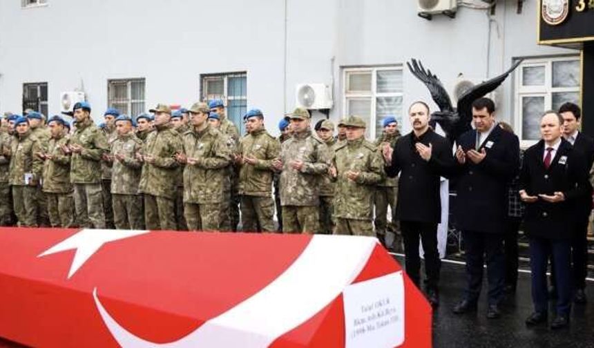 Şehit Talat Okur dualarla uğurlandı