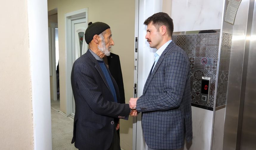 Kaymakam Cebeci’den Hacı Duran ve Ailesine Ziyaret