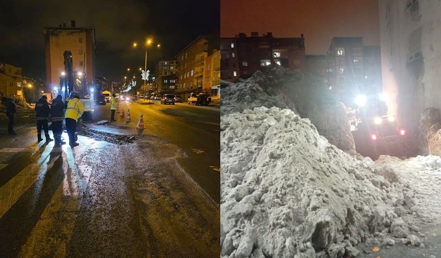 Hakkari’de Karla Mücadele Aralıksız Sürüyor