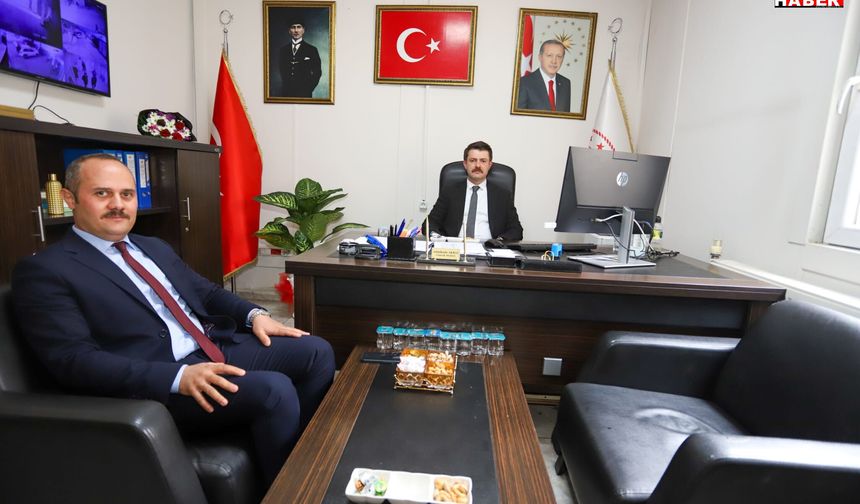 Kaymakam Cebeci’den Yeni Müdür Akbaş’a Hayırlı Olsun Ziyareti