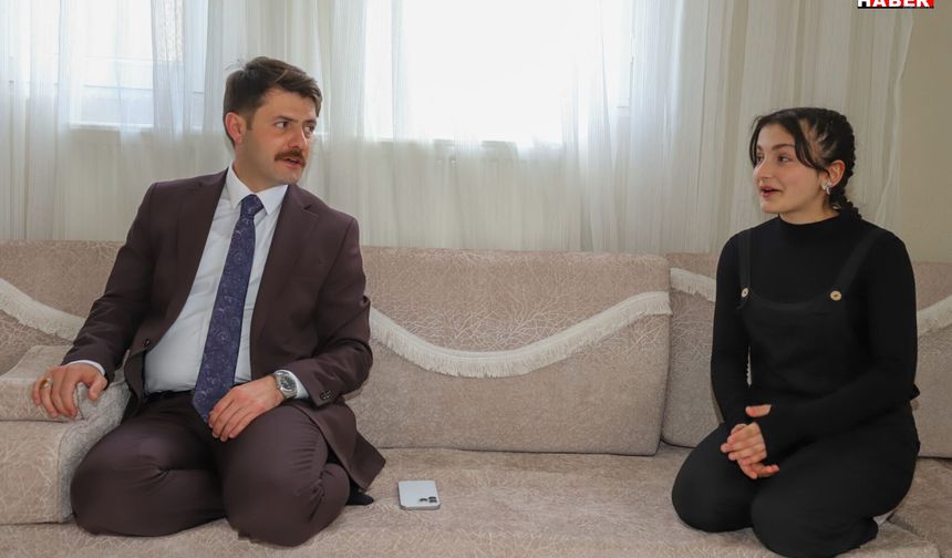 Kaymakam Cebeci’den Başarılı Öğrenciye Anlamlı Ziyaret