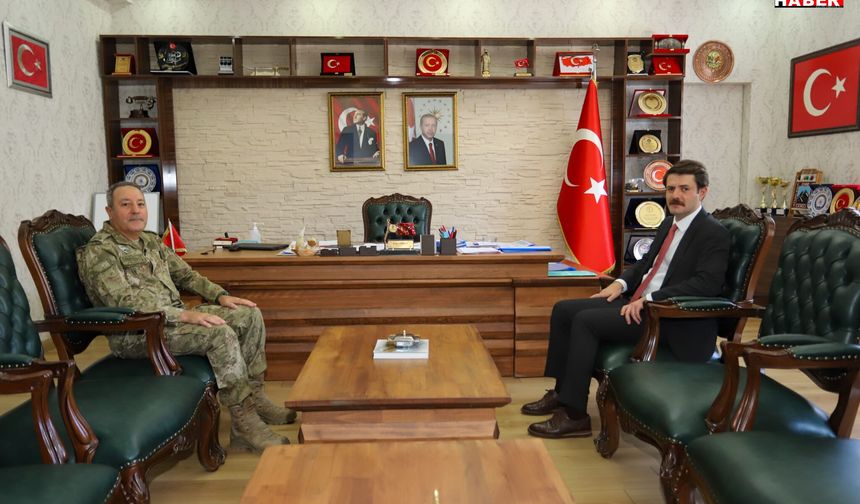 Tuğgeneral Büyükköroğlu’ndan Kaymakam Cebeci’ye Veda Ziyareti