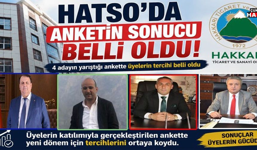 Hakkari HATSO seçiminde dikkat çeken tablo