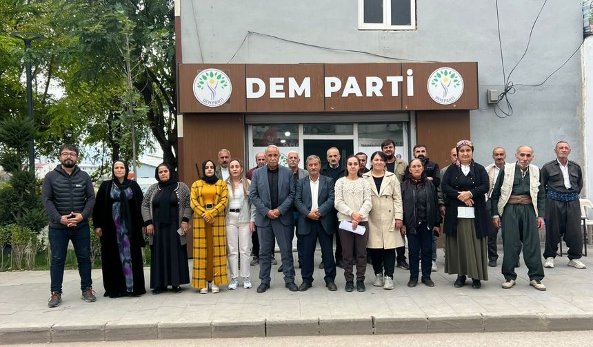 Çukurca DEM Parti İlçe Örgütü’nden Kongre Sonrası Teşekkür Mesajı