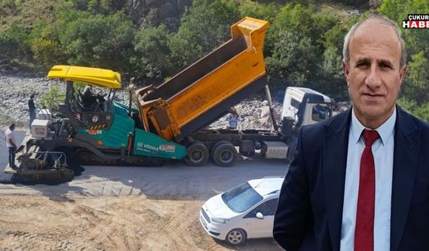 Çukurca Kazan Vadisi’nde asfalt çalışması sürüyor